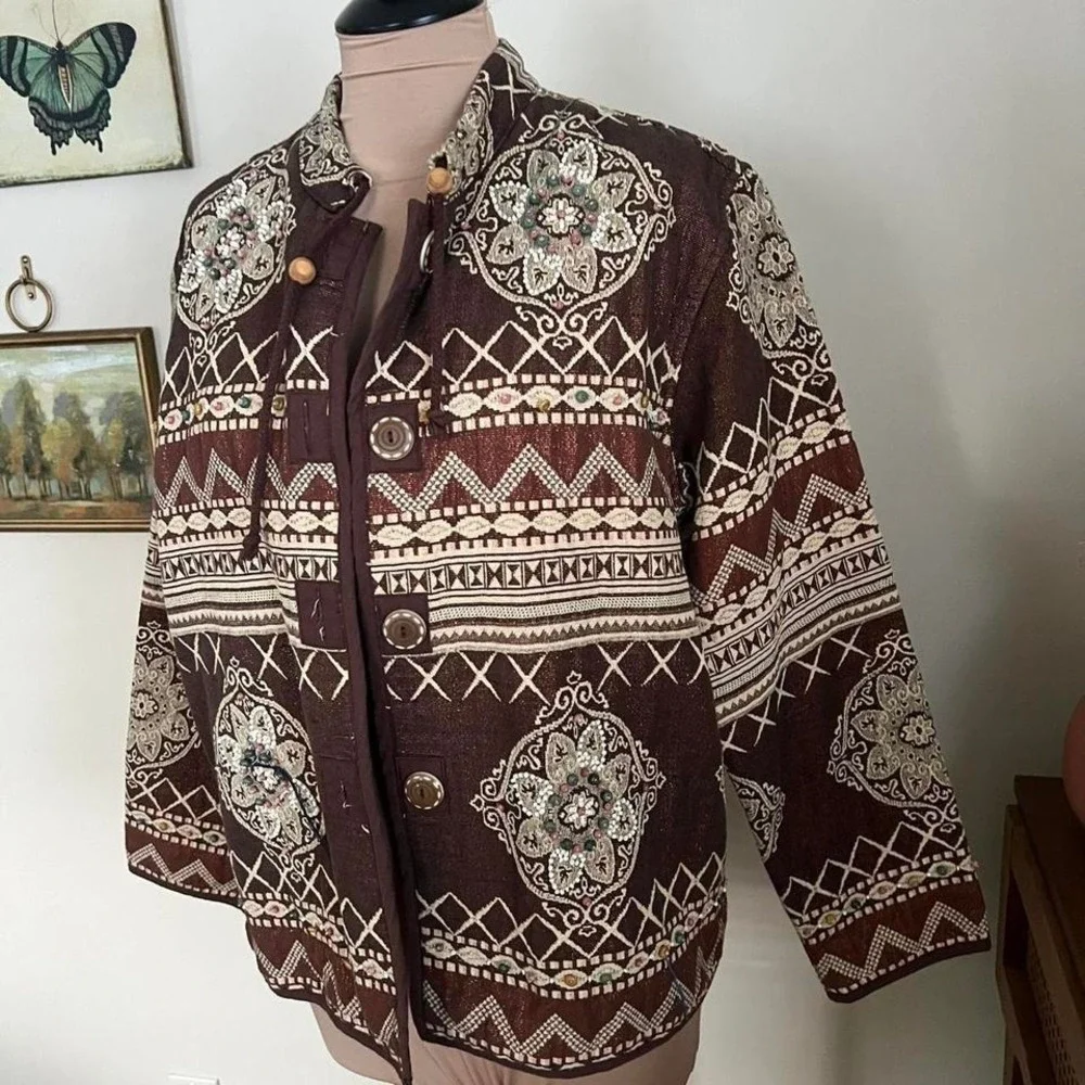 Vintage‎ Flashback Brown Tapestry Jacket